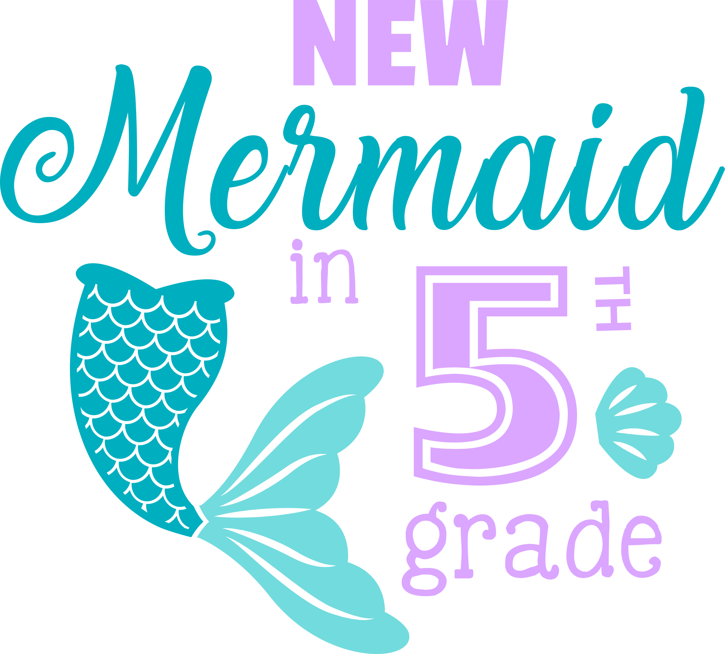 New Mermaid 5 Tracing Svg Vector Free Vectors